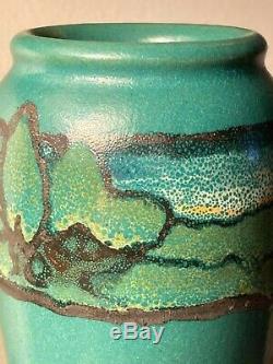 SEG Paul Revere arts and crafts era vase with stylized landscape. Ending 9/28