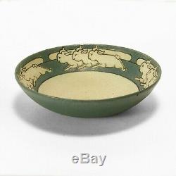 SEG Saturday Evening Girls Paul Revere Pottery 1911 rabbit bowl Arts & Crafts