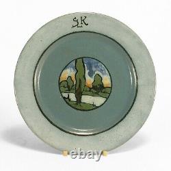 SEG Saturday Evening Girls Paul Revere Pottery 7.5 landscape plate arts & crafts