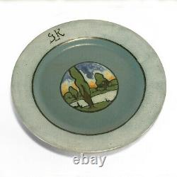 SEG Saturday Evening Girls Paul Revere Pottery 7.5 landscape plate arts & crafts