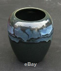 SEG Saturday Evening Girls Paul Revere Pottery black landscape vase arts & craft