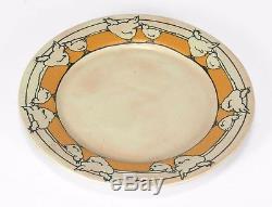 SEG Saturday Evening Girls Paul Revere Pottery hen & chick plate arts & crafts