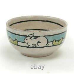 SEG Saturday Evening Girls Paul Revere Pottery rabbit cabbage bowl arts & crafts