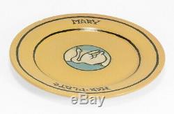 SEG Saturday Evening Girls Paul Revere Pottery swan medallion plate arts crafts