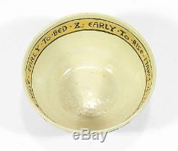 SEG Saturday Evening Girls Paul Revere Pottery yellow motto bowl arts & crafts