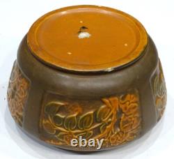 STUNNING! 1920's Antique ROSEVILLE POTTERY Arts Crafts ROSECRAFT PANEL Bowl