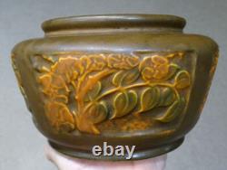 STUNNING! 1920's Antique ROSEVILLE POTTERY Arts Crafts ROSECRAFT PANEL Bowl