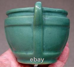 STUNNING! Antique ROSEVILLE POTTERY Arts & Crafts GRUEBY GREEN Mini Jardiniere
