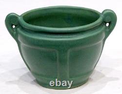 STUNNING! Antique ROSEVILLE POTTERY Arts & Crafts GRUEBY GREEN Mini Jardiniere