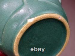 STUNNING! Antique ROSEVILLE POTTERY Arts & Crafts GRUEBY GREEN Mini Jardiniere