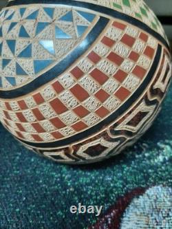 San Juan De Oriente Nicaragua Etched Art Pottery Jacobo Antonio Potosme