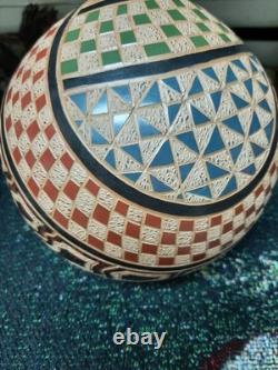 San Juan De Oriente Nicaragua Etched Art Pottery Jacobo Antonio Potosme