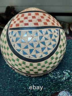 San Juan De Oriente Nicaragua Etched Art Pottery Jacobo Antonio Potosme