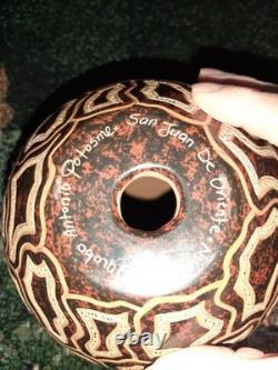 San Juan De Oriente Nicaragua Etched Art Pottery Jacobo Antonio Potosme