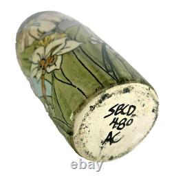 Santa Barbara Ceramic Design SBCD Art Pottery Vase Iris- Daffodils-Lillys