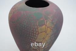 Sarah Frederick Hand Crafted Studio Art Pottery Vase 6 1/2 Tall