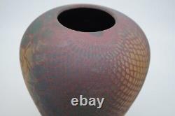 Sarah Frederick Hand Crafted Studio Art Pottery Vase 6 1/2 Tall