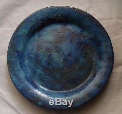 Scarce Byrdcliffe Blue American Arts & Crafts Pottery Plate