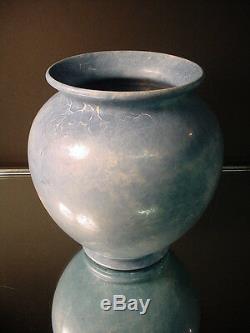 Scarce Roseville Art Pottery Rosecraft Blended Blue Vase 8 Ht. Arts & Crafts
