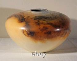 Scott Tubby 1991 Burnished Saggar Fired Vessel Vase Studio Pottery RARE Signed