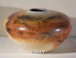 Scott Tubby 1991 Burnished Saggar Fired Vessel Vase Studio Pottery RARE Signed