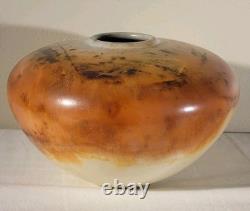 Scott Tubby 1991 Burnished Saggar Fired Vessel Vase Studio Pottery RARE Signed