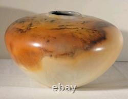 Scott Tubby 1991 Burnished Saggar Fired Vessel Vase Studio Pottery RARE Signed Scott Tubby 1991 Burnished Saggar Fired Vessel Vase Studio Pottery RARE Signed