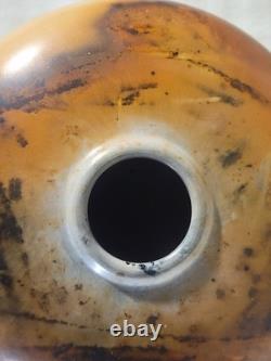 Scott Tubby 1991 Burnished Saggar Fired Vessel Vase Studio Pottery RARE Signed