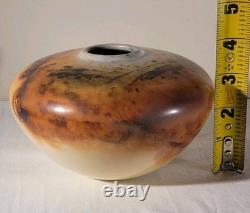 Scott Tubby 1991 Burnished Saggar Fired Vessel Vase Studio Pottery RARE Signed