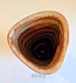 Sequoia Miller Studio Pottery Small Fish Bud Vase 12.5 Folk Art