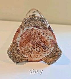 Sequoia Miller Studio Pottery Small Fish Bud Vase 12.5 Folk Art