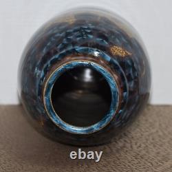 Signed Arts & Crafts Revival Crystalline Glaze Studio Pottery / Porcelain Vase