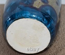 Signed Arts & Crafts Revival Crystalline Glaze Studio Pottery / Porcelain Vase