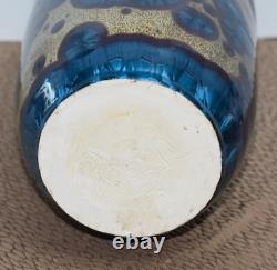 Signed Arts & Crafts Revival Crystalline Glaze Studio Pottery / Porcelain Vase