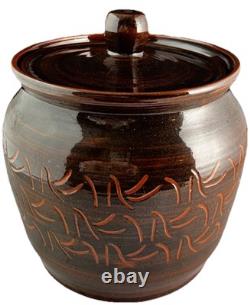 Signed Studio Pottery Jar with Lid Red Clay, Haslerud, Scheier Circle NH
