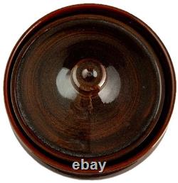 Signed Studio Pottery Jar with Lid Red Clay, Haslerud, Scheier Circle NH