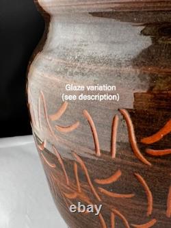 Signed Studio Pottery Jar with Lid Red Clay, Haslerud, Scheier Circle NH