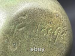 Stanley Kellogg Matte Green Vase Signed Art Pottery Arts And Crafts