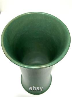 Stickley Period Marblehead Pottery Green Matt 12 Vase Arts & Crafts Period