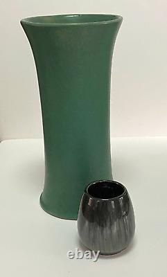 Stickley Period Marblehead Pottery Green Matt 12 Vase Arts & Crafts Period