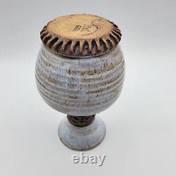 Studio Art Pottery Mixed Technique Textures Artist Signed Vase