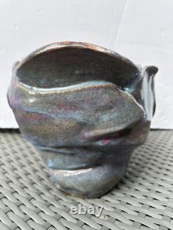 Studio Art Pottery Vase Signed