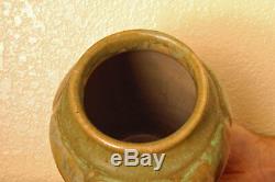 Stunning Vintage Zanesville Stoneware Arts & Crafts #795 Pottery Vase Verdantone