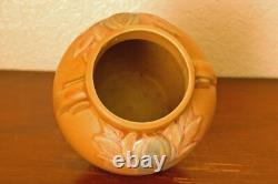 Sweet Vintage Brush-McCoy Arts & Crafts 2-Handled Mini Cabinet Vase Matte Peach