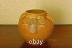 Sweet Vintage Brush-McCoy Arts & Crafts 2-Handled Mini Cabinet Vase Matte Peach