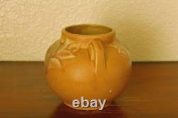 Sweet Vintage Brush-McCoy Arts & Crafts 2-Handled Mini Cabinet Vase Matte Peach