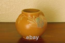 Sweet Vintage Brush-McCoy Arts & Crafts 2-Handled Mini Cabinet Vase Matte Peach