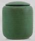 Teco 6 X 4.5 Lidded Jar In Rich Arts & Crafts Matte Green Glaze Dbl Mark Mint