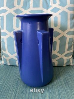 TECO Art Pottery Blue Four Buttress Vase 2007 Reproduction