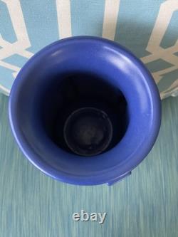 TECO Art Pottery Blue Four Buttress Vase 2007 Reproduction